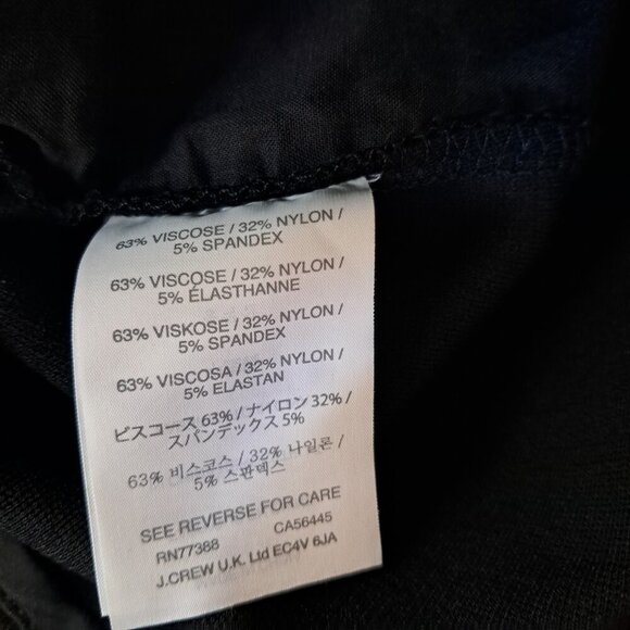 J. Crew Black Pixie Ponte Pants Size 4S - Picture 10 of 10